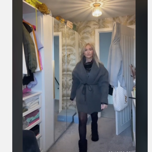 Zara Belted Cropped Wool Sweater - Picture 8 of 15